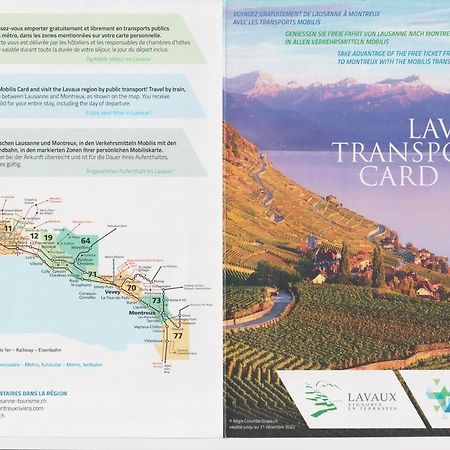 "Les Echalas" Appartement Independant Avec Cuisine En Lavaux Unesco Chexbres Exterior foto